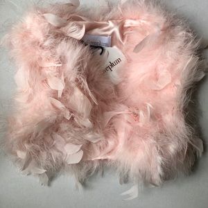 NWT iloveplum Farrah Feather Vest. Size 1Y.